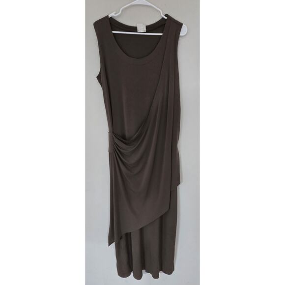Planet Dresses & Skirts - Planet by Lauren G Maxi Dress Womens Faux Wrap Lagenlook Greek Goddess Green OS